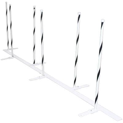 Max 200 Channel Weave Poles, 22 in. or 24 in. Spacing - Clean Run