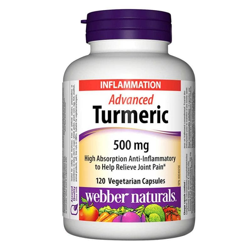 Webber Naturals Turmeric Advanced 120 capsules - Deliver-Grocery Online ...