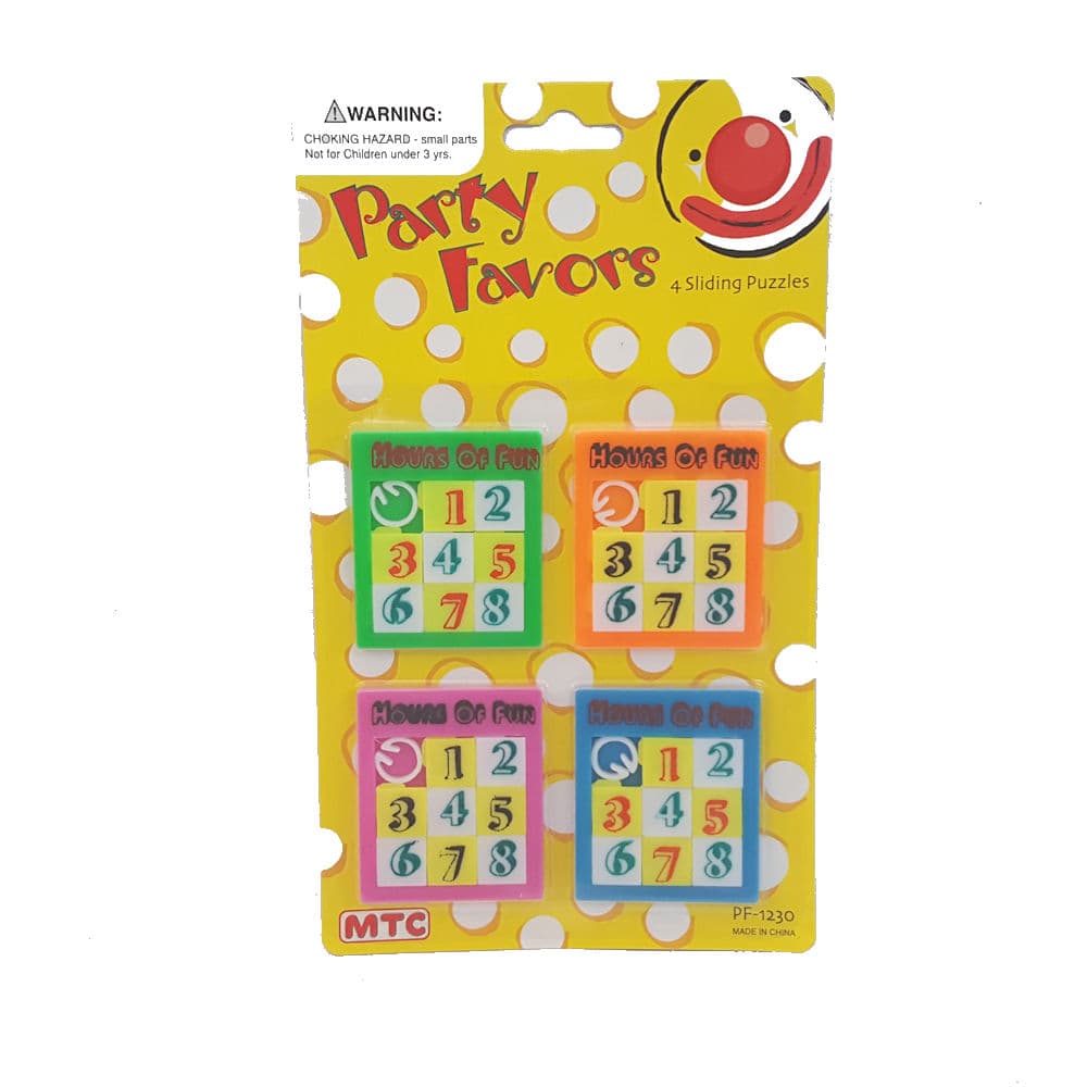 SLIDING PUZZLE PARTY FAVOR 4PC – ESG Variety Ltd.