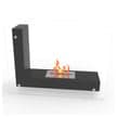 Regal Flame Avec Ventless Free Standing Ethanol Fireplace in Black