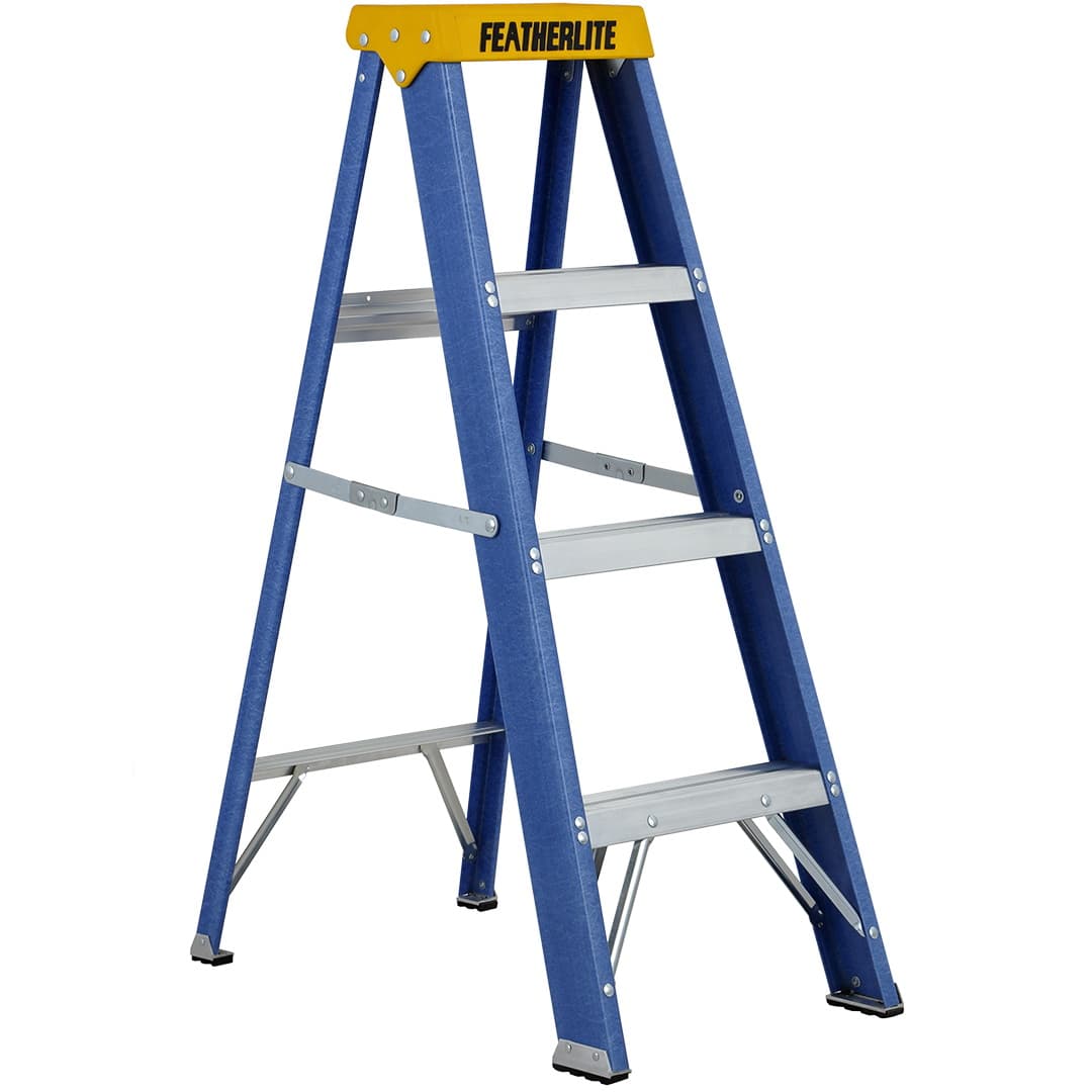 FEATHERLITE 6400 Extra-Heavy Duty Fiberglass Step Ladders | Shop Ladders