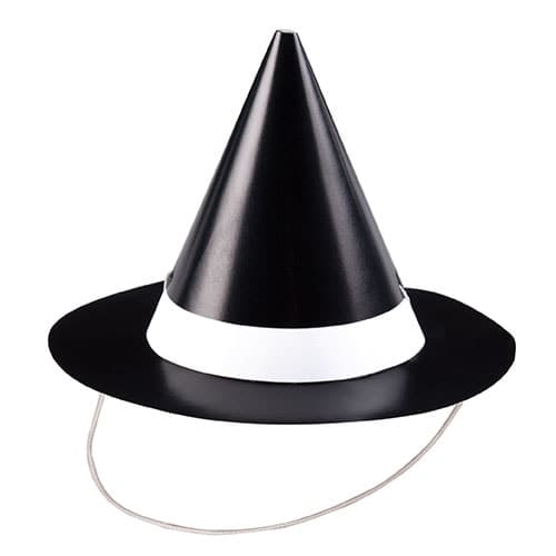 Halloween Mini Witch Paper Hats - Pack of 8 | Partyrama