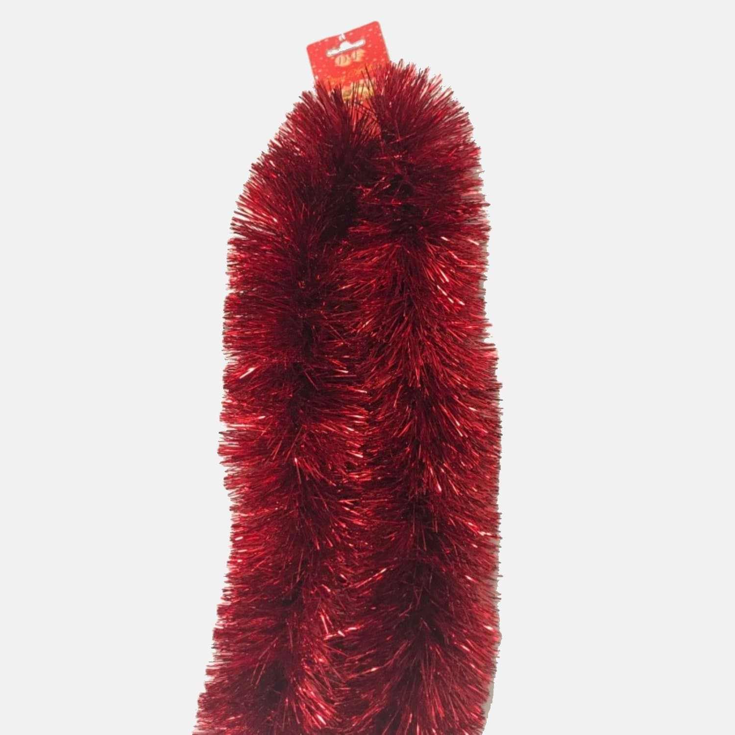 Thick Deluxe Red Christmas Tinsel 2 Metres