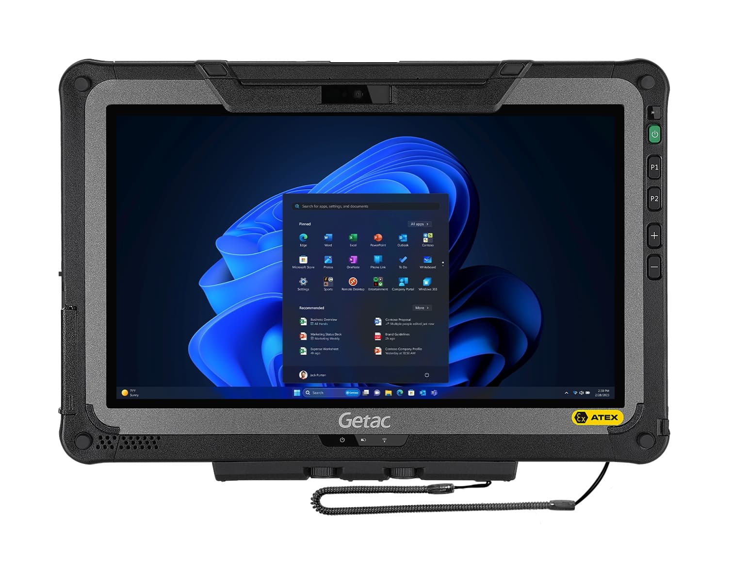 Getac F110-Ex G7 ATEX & IECEx Zone 2/22 Explosive Atmosphere Certified ...
