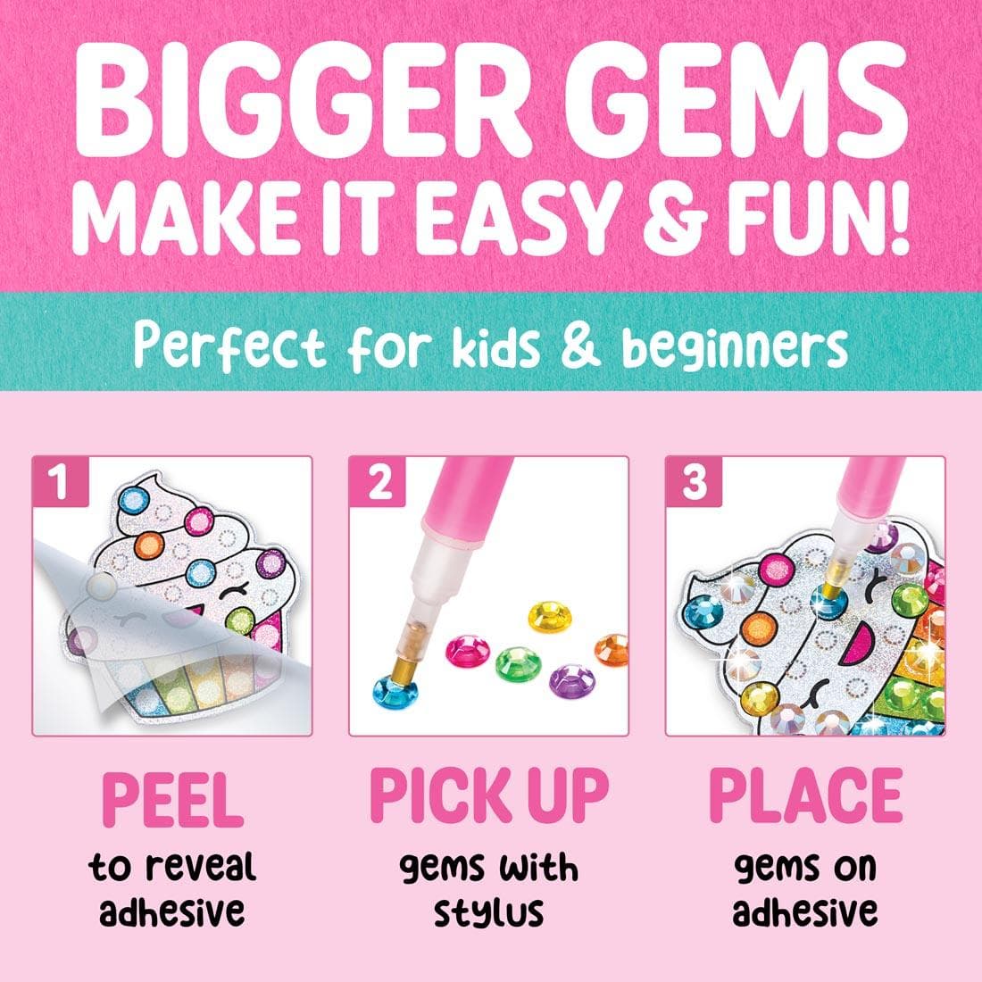 Stickers Big Gem Diamond Painting Kit By Creativity For Kids