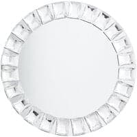 Charge It by Jay 13" Round Large Jeweled Glass Mirror Charger Plate - 8 ...
